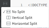 Brackets: split window