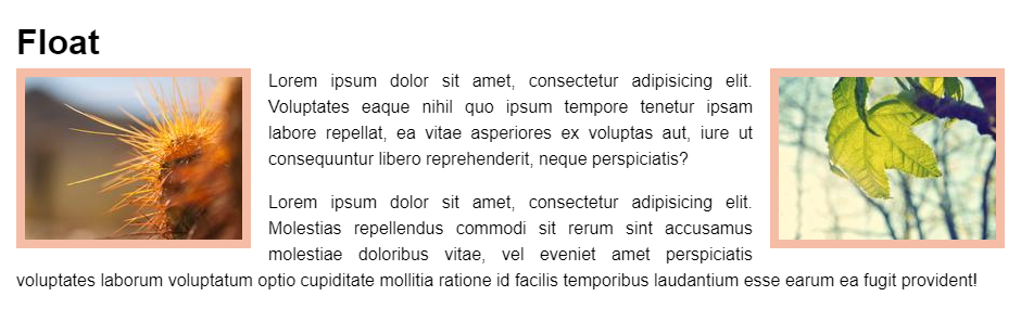 Float left