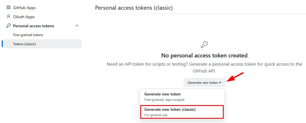 Generate new token